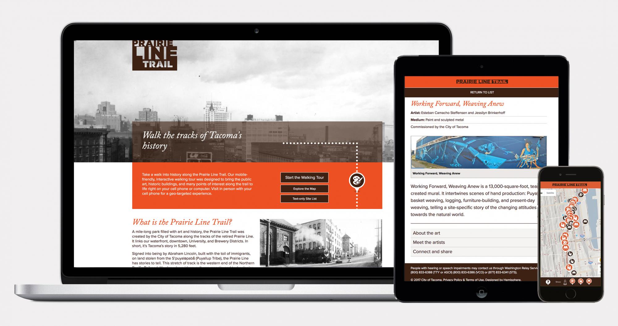 Prairie Line Trail website homepage