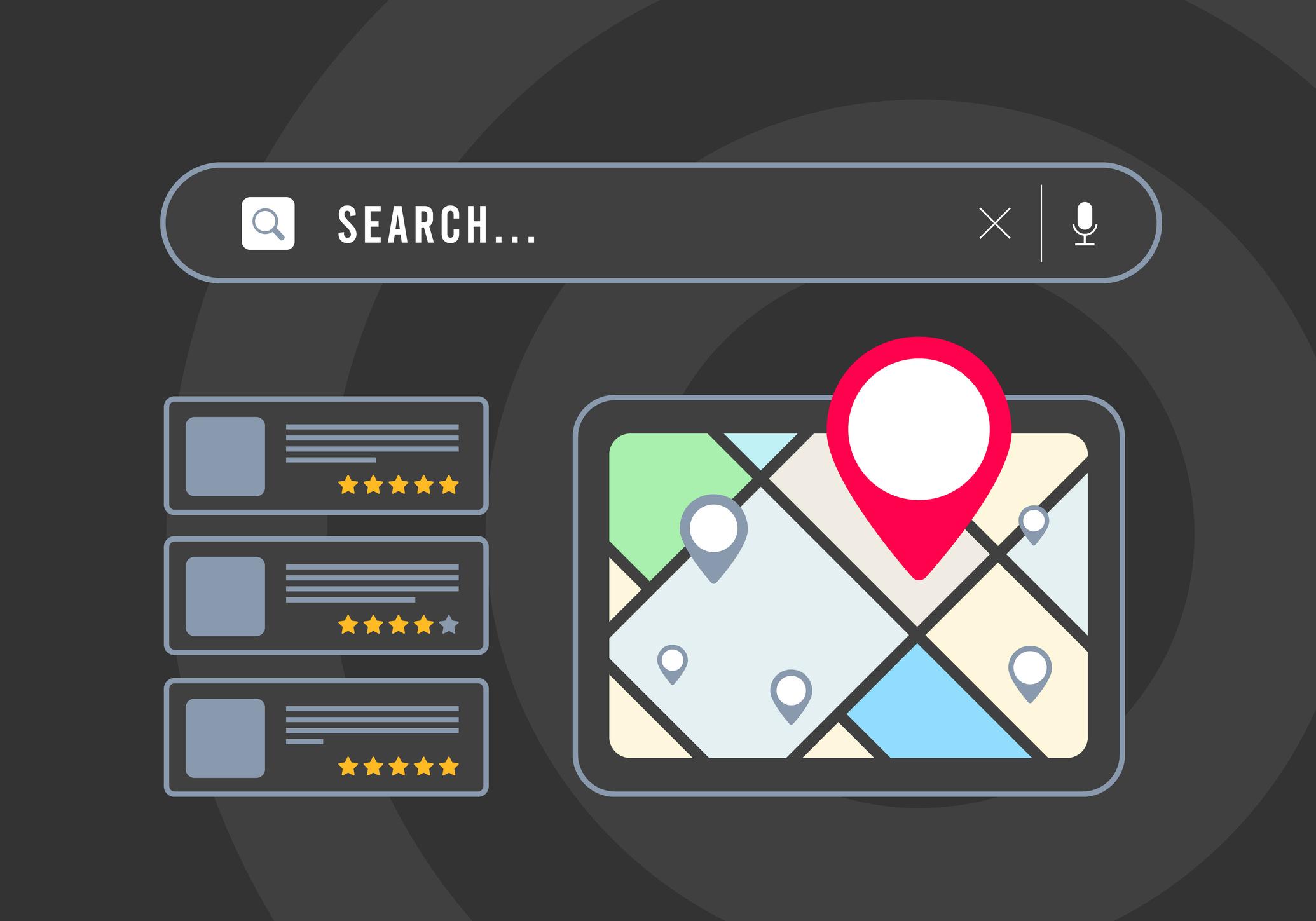 Small business SEO marketing strategy based on near me searches
