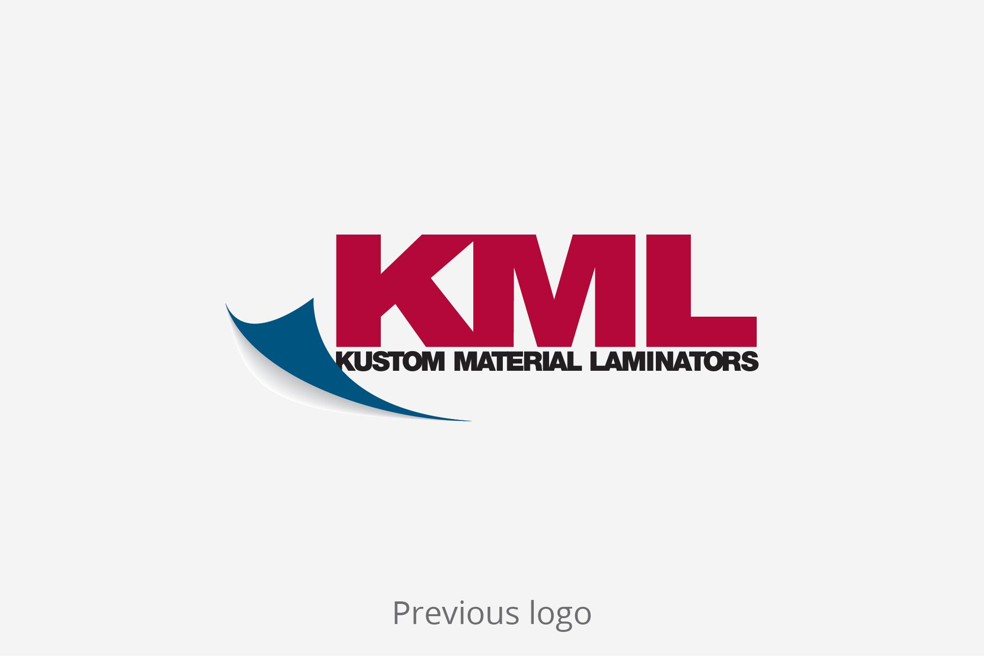 Old logo: Kustom Materials Laminators
