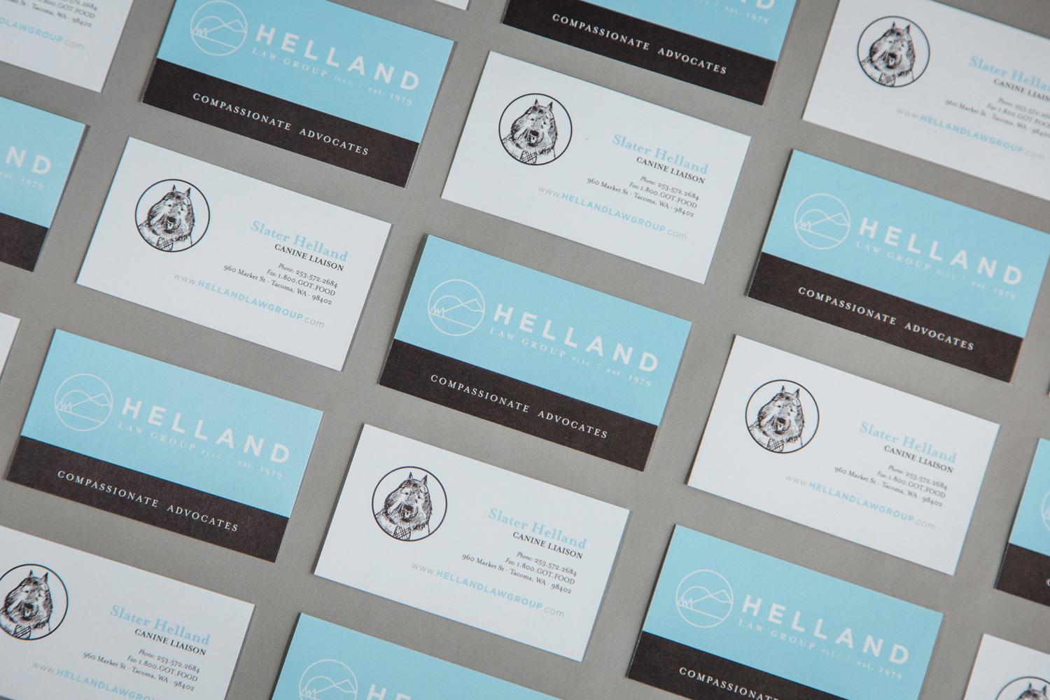 Helland Business cards